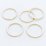 Коннектор Круг, цвет золото, диаметр 18 мм, толщина 1 мм, цена за 1 шт