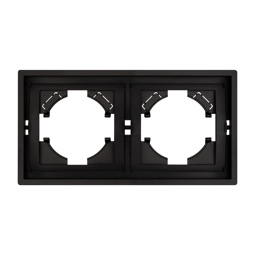 Рамка пластиковая FRM-TENDO-PL-2-BK (Arlight, Черный) 053840