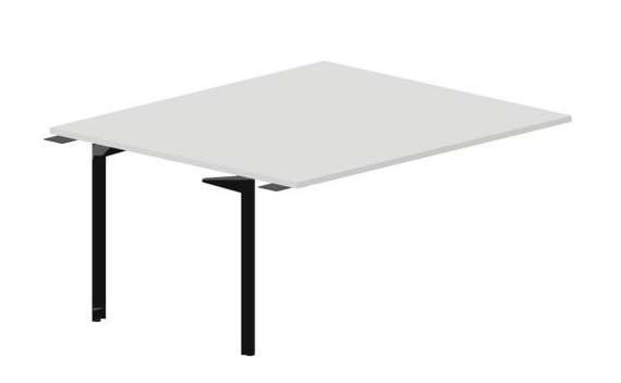 Составной стол на 2 рабочих места 158х136,6х75см (без отверстий) - приставной элемент