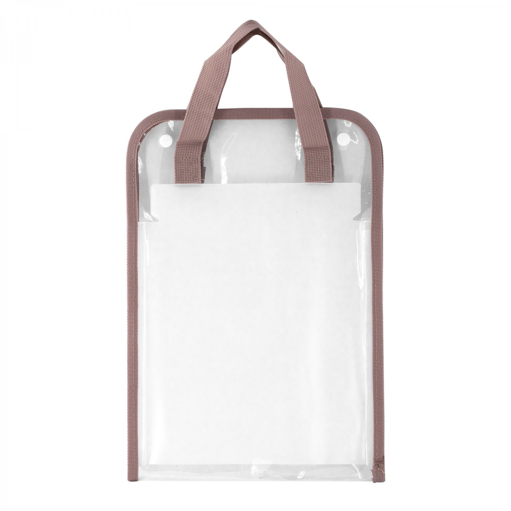 Папка-картотека с ручками Alingar, A4, 350х240 мм, вертикальная, на кнопках, 800 мкм, 13 отделений, прозрачная, глянец, ассорти