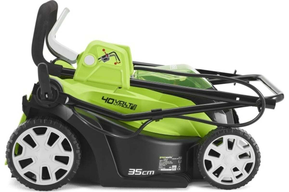 Газонокосилка аккумуляторная Greenworks G40LM35 40V 35 см без АКБ и ЗУ