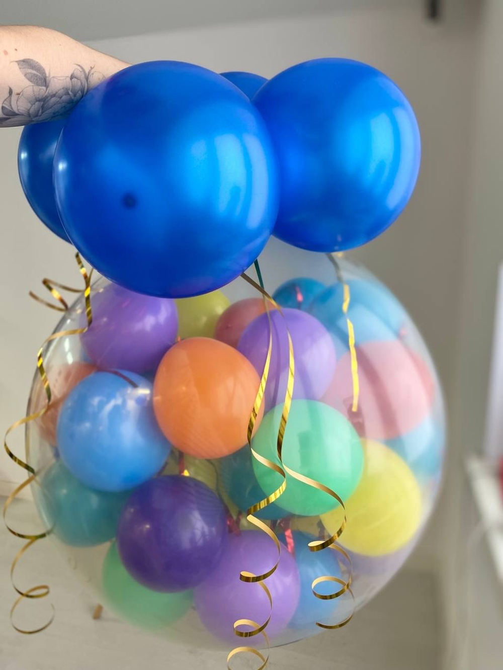 Шар БУМ Сюрприз для взрыва (маленькие шарики внутри) №2635