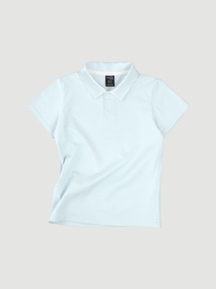 Поло с коротким рукавом Mjölk Total White Blue