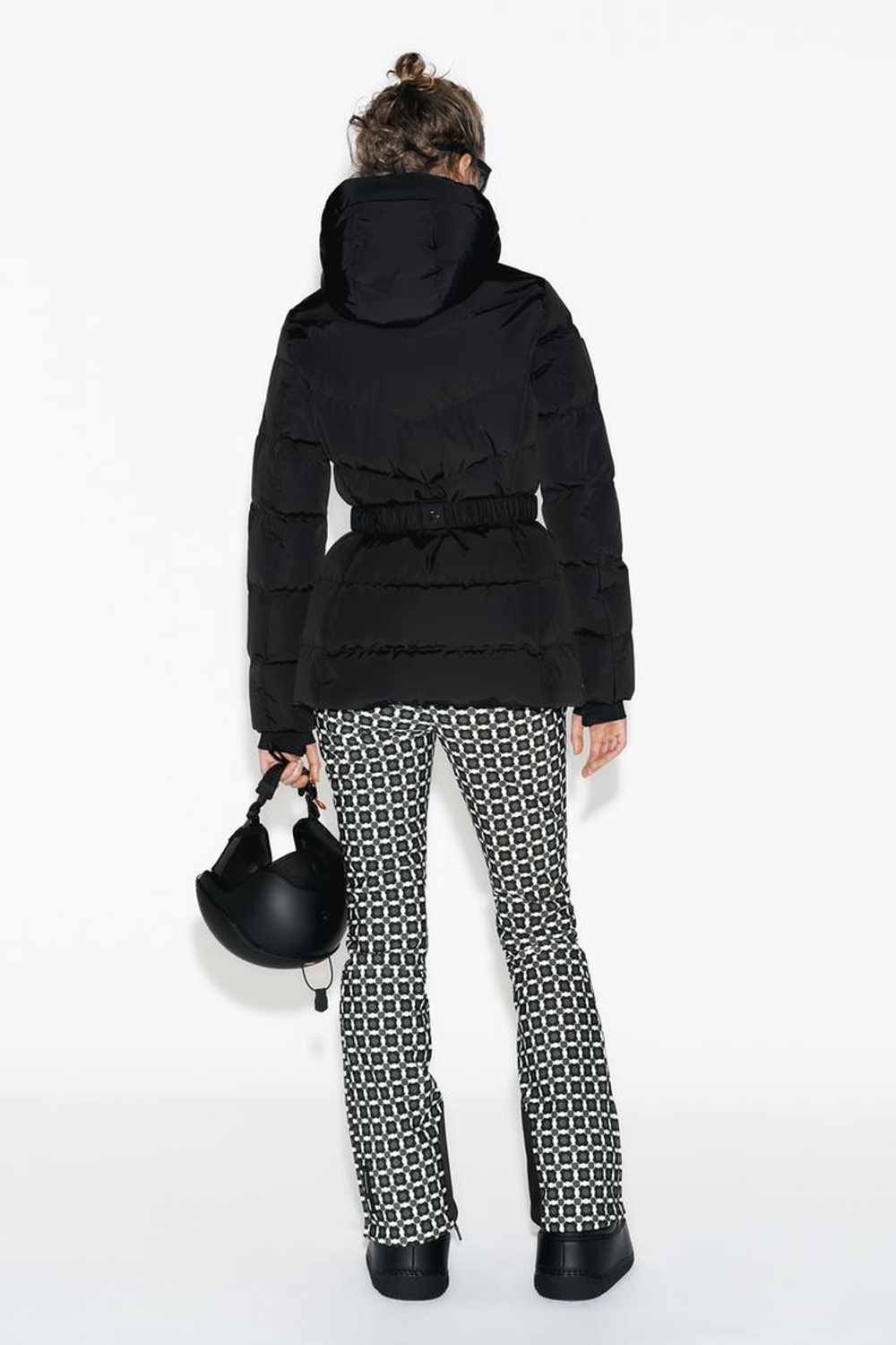 ZARA ВОДОНЕПРОНИЦАЕМАЯ КУРТКА С КАПЮШОНОМ, ЧЕРНЫЙ