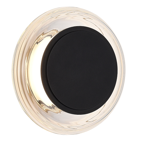 SL6239.401.03 Светильник настенный ST-Luce черный/прозрачный LED 1*7W 3000K FRITTELA