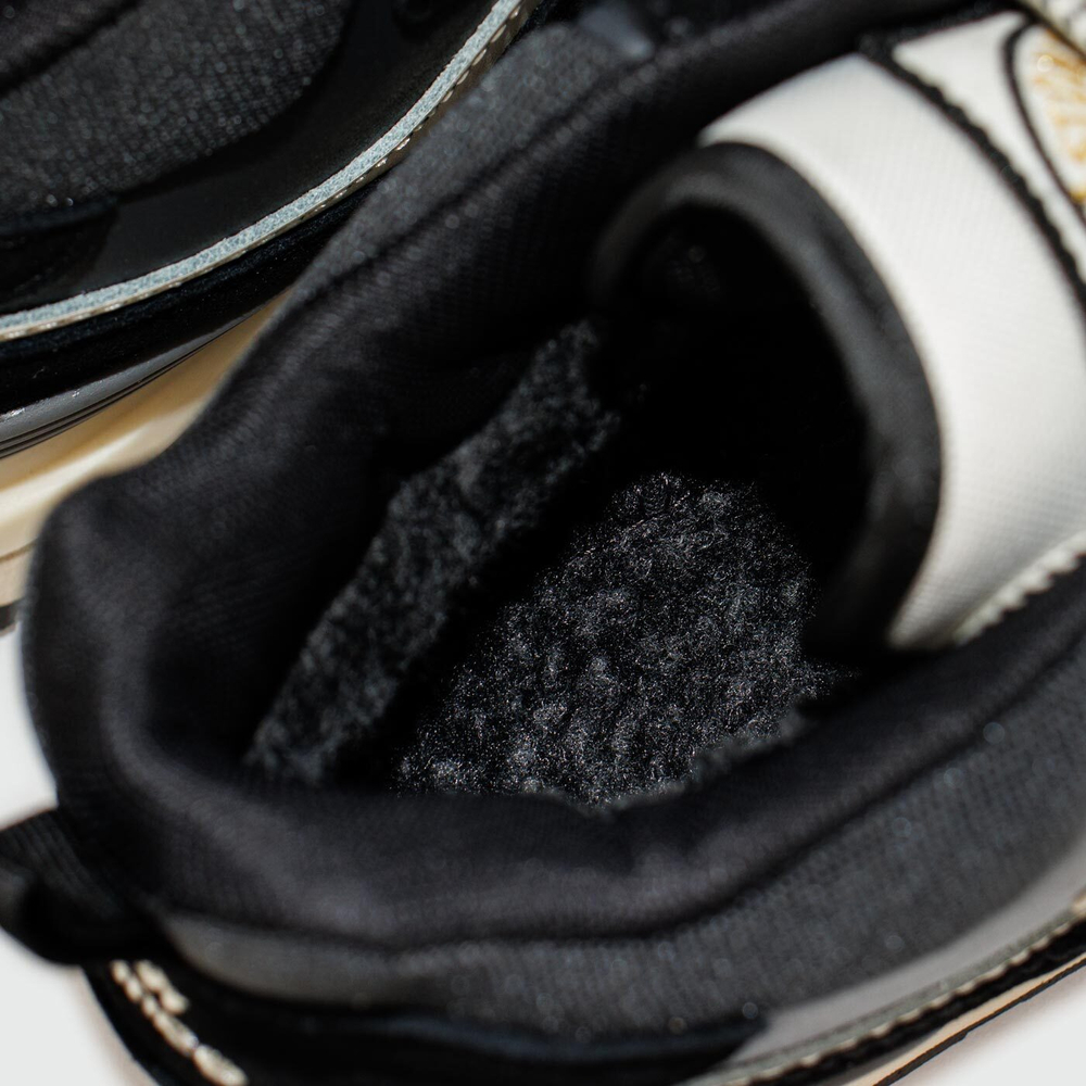Кроссовки New Balance 574 Mid Black / White with Fur