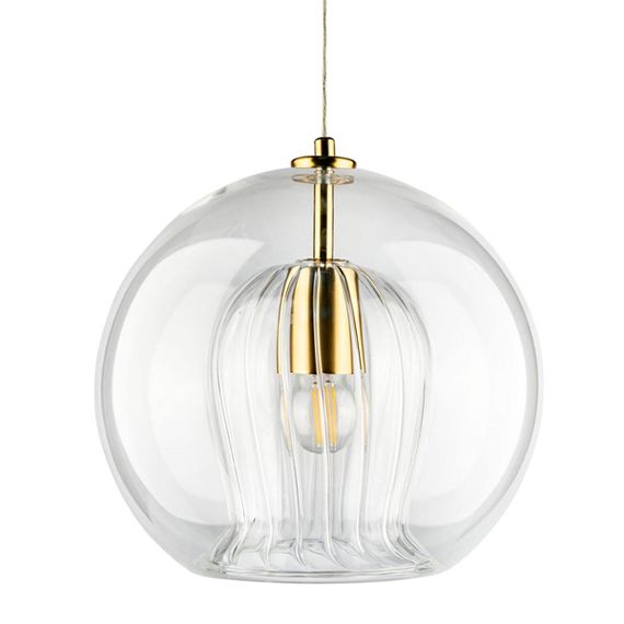 Подвесной светильник Crystal Lux Luisa SP1 Brass/Transparent