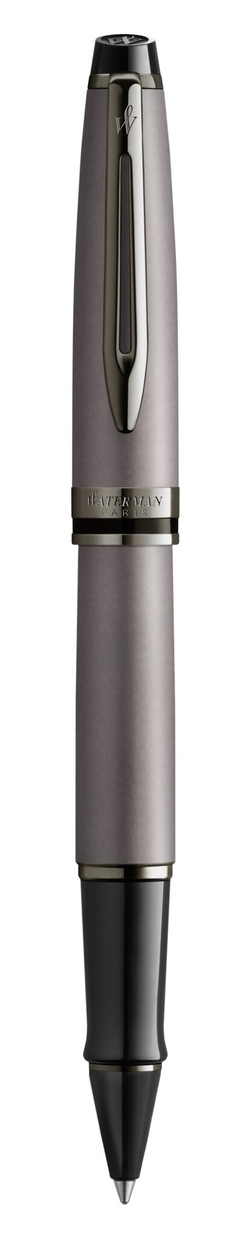 Ручка- роллер WatermanExpert Silver F BLK в подарочной упаковке