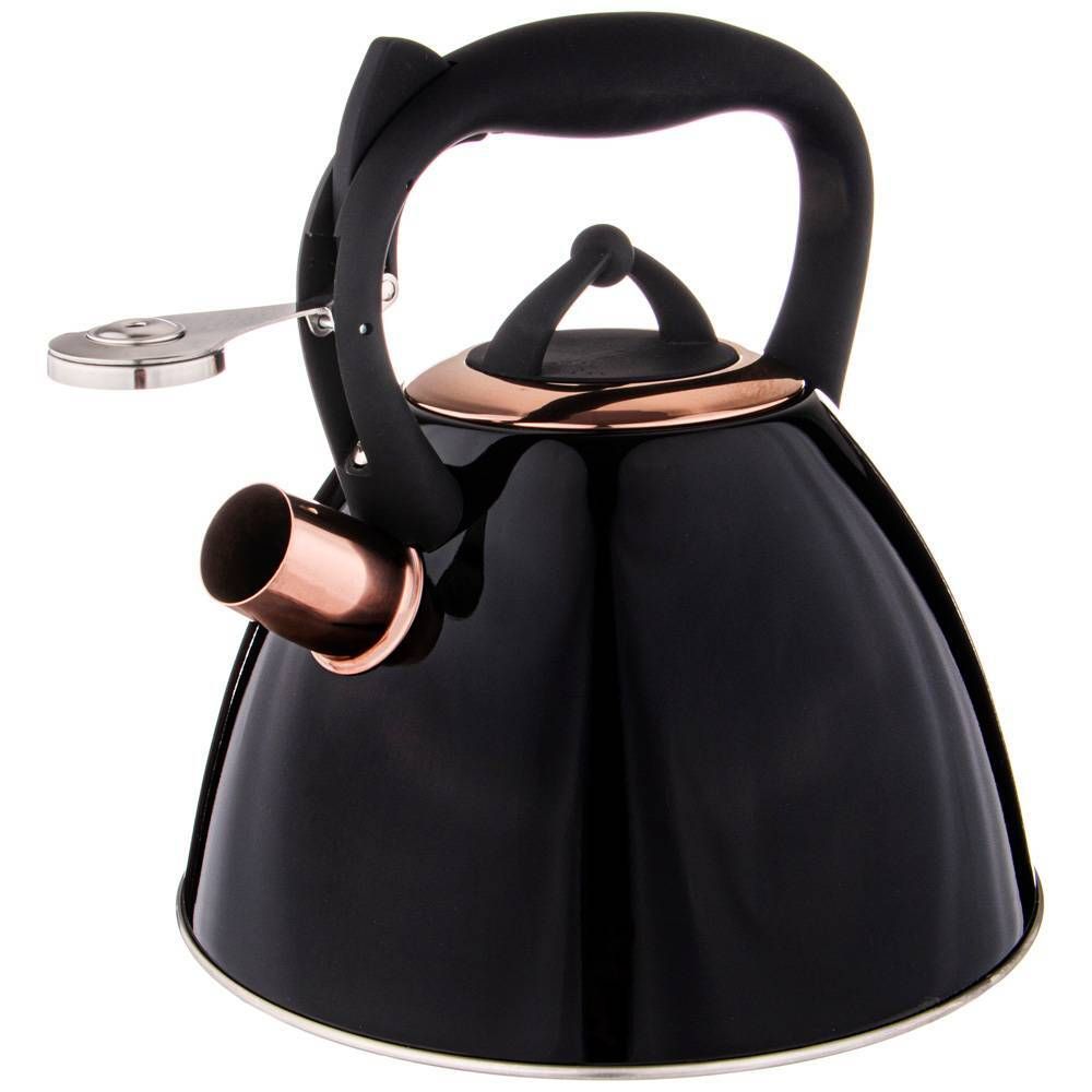 ЧАЙНИК AGNESS "ТЮДОР" СО СВИСТКОМ 2,7 Л, ТИТ. ПОКРЫТИЕ НОСИКА, ТЕРМОАККУМ. ДНО, ИНДУКЦИЯ