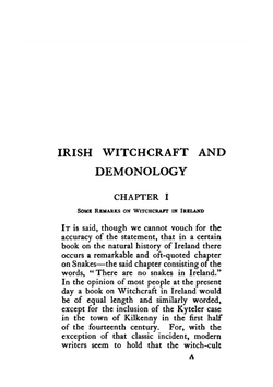 Irish witchcraft and demonology | St John D. Seymour