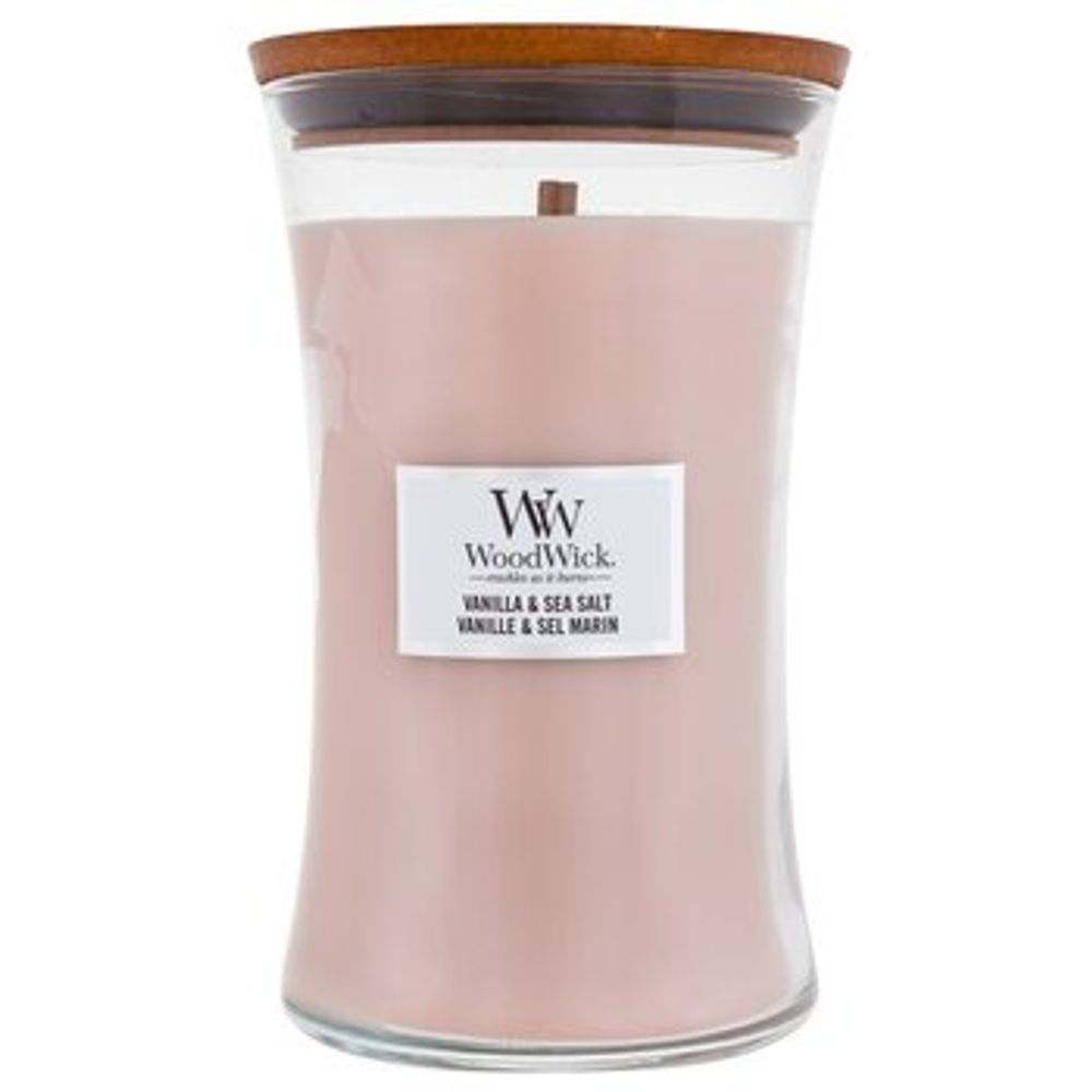 WoodWick Vanilla &amp; Sea Salt Vase (vanilla and sea salt) - Scented candle 609.5g