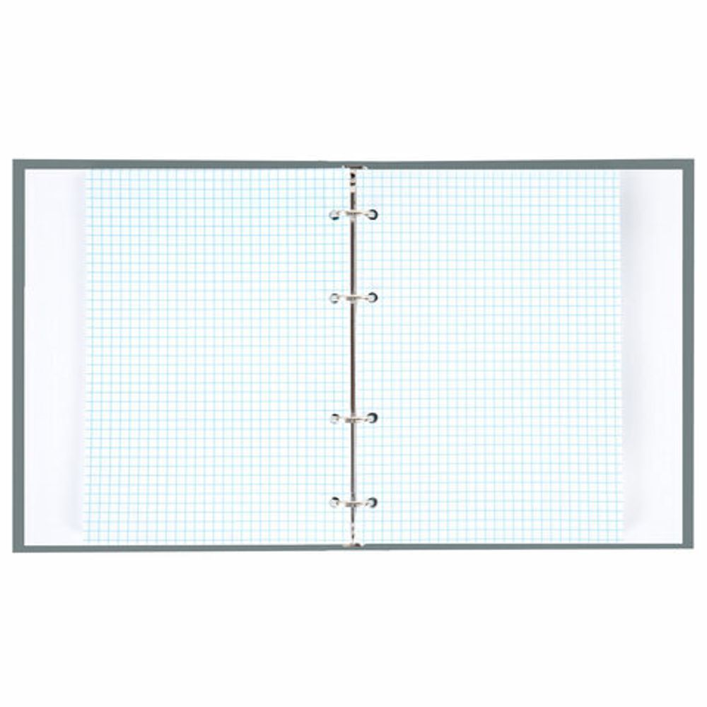 Тетрадь на кольцах А5 175х215 мм, 120 л., твердый картон, матовая ламинация, клетка, BRAUBERG "Minimal grey", 404996