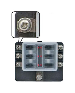 Блок на 6 предохранителей с индикацией исправности предохранителя, Marine Rocket