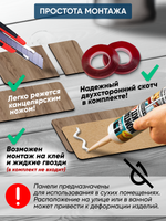 Панели самоклеящиеся для стен, деревянные кирпичики, Табачный дуб