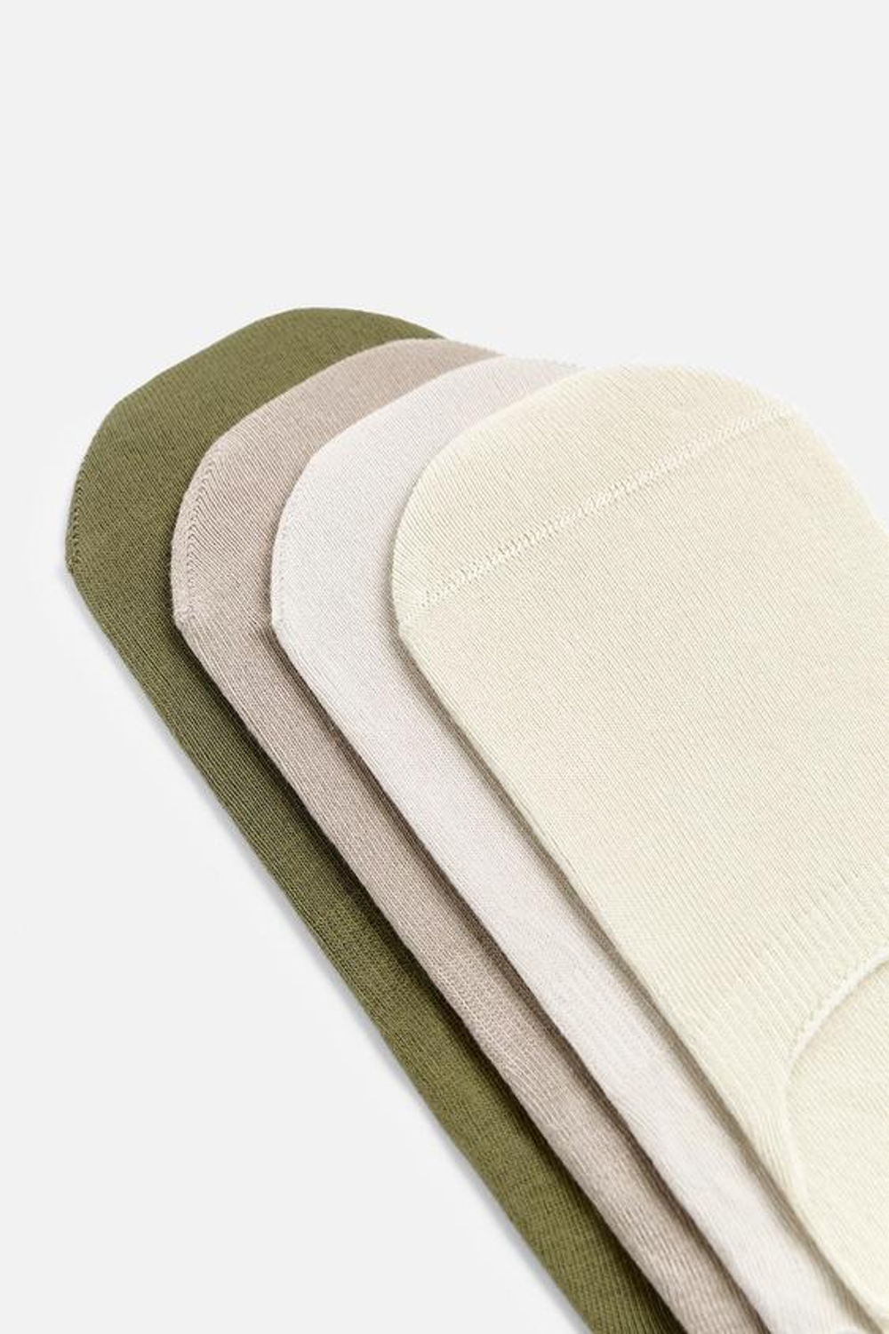 ZARA НАБОР ИЗ ЧЕТЫРЕХ ПАР КОРОТКИХ НОСКОВ, РАЗНОЦВЕТНЫЙ