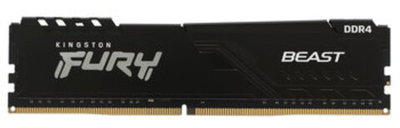 Оперативная память KINGSTON FURY Beast DDR4 8GB 3200MHz CL16 UDIMM Non-ECC KF432C16BB/8