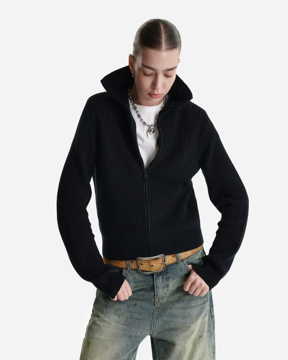 Кардиган на молнии