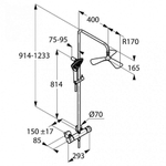 Душевая система Kludi Fizz Dual Shower System 670960500