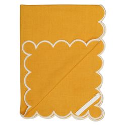 Набор кухонных полотенец с контрастным кантом горчичного цвета из коллекции Trendy Ruffles, 50х70 см