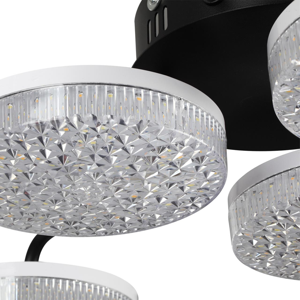 8236/6CL LEDIO LN25 000 черный, металл/акрил Люстра потолочная с ПДУ LED 85W 3000-6000К 220V DIDANA