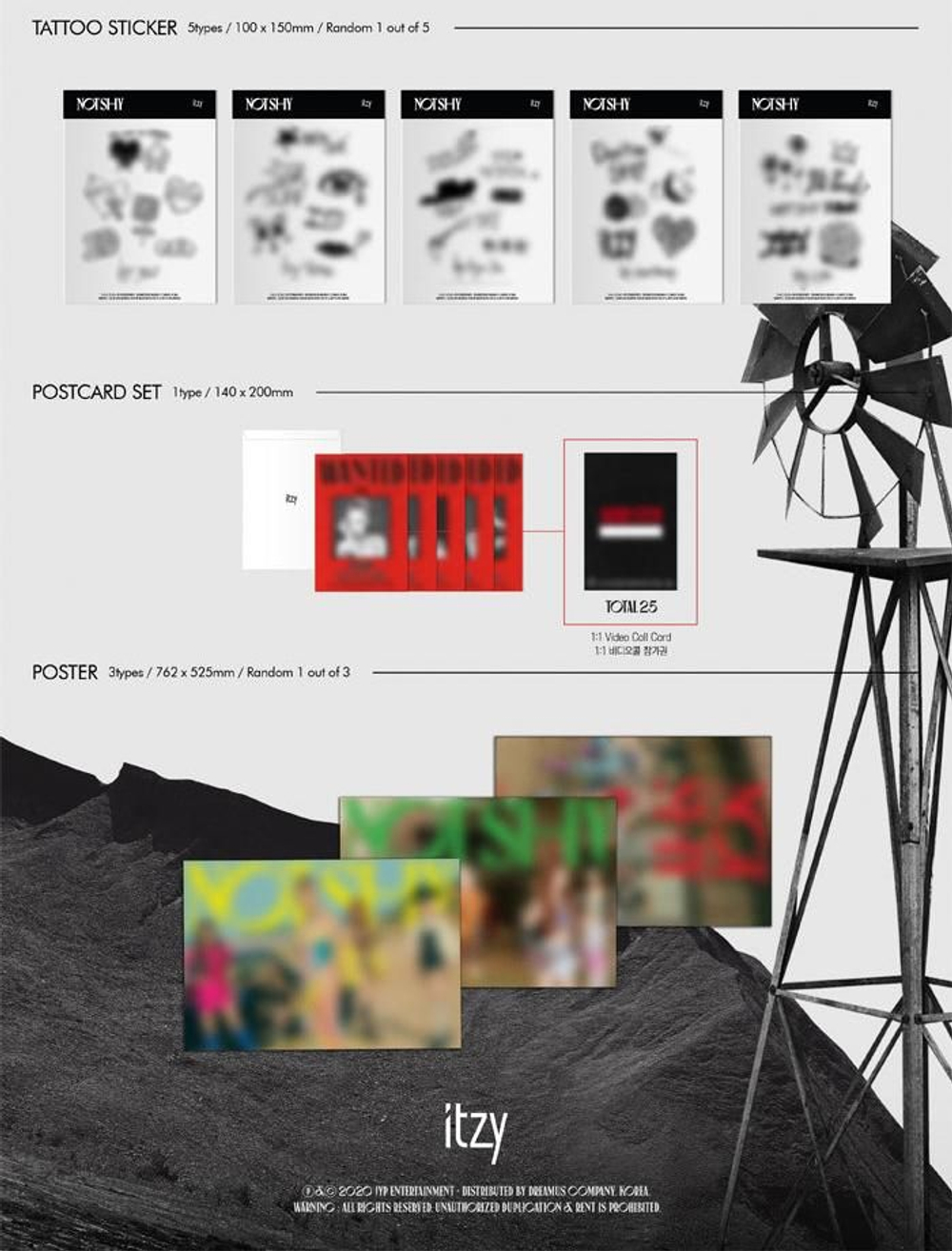 Альбом ITZY - Not Shy 3rd Mini Album RANDOM Version