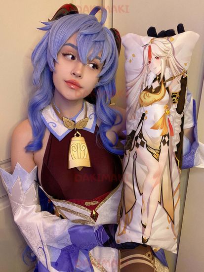 Мини дакимакура Нин Гуан из Геншин Импакт | Genshin Impact арт. M0805, 60х20 см