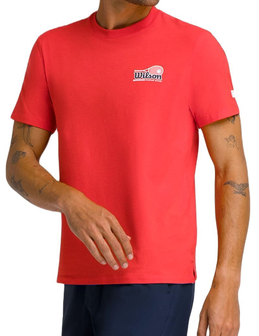 Мужская теннисная футболка Wilson Easy Street - красный
