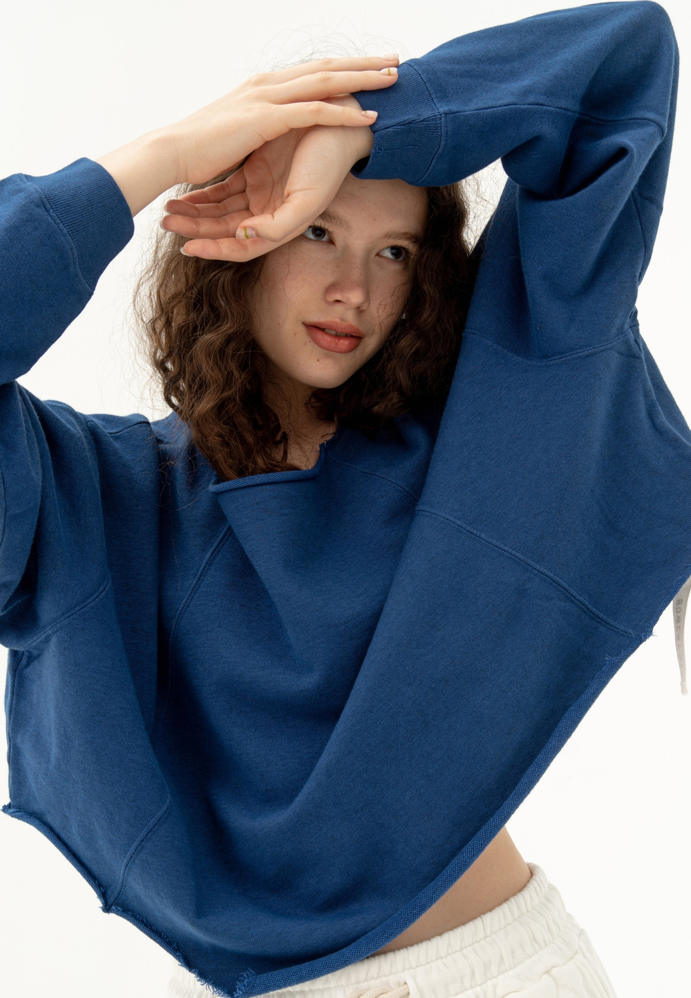 Свитшот оверсайз Bowery NYC Crop Delft