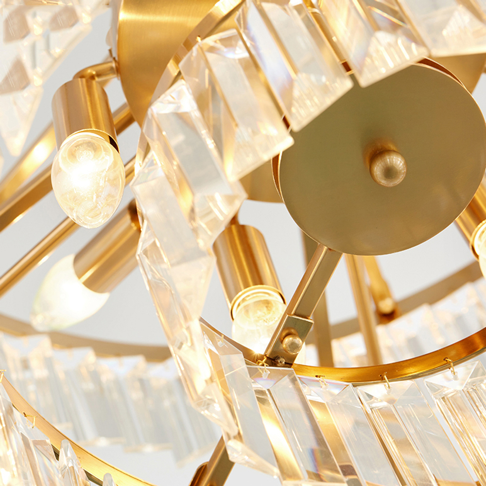 Люстра Cloyd ORDINAL-E C13 / Ø85 см - латунь (арт.10613)