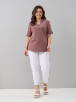 Блузка БЛ-122/фламли-кофе