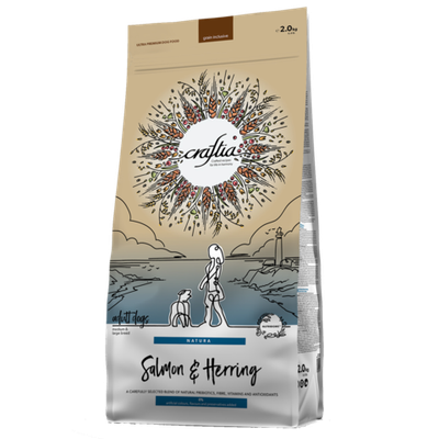 Craftia Natura Medium/Large Adult Лосось с Сельдью 2кг.