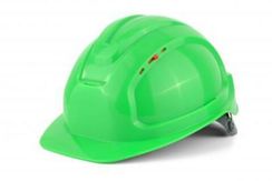 Каска Росомз СОМЗ-80 Абсолют RAPID, защитная, сигнально-зеленая, с вентиляцией