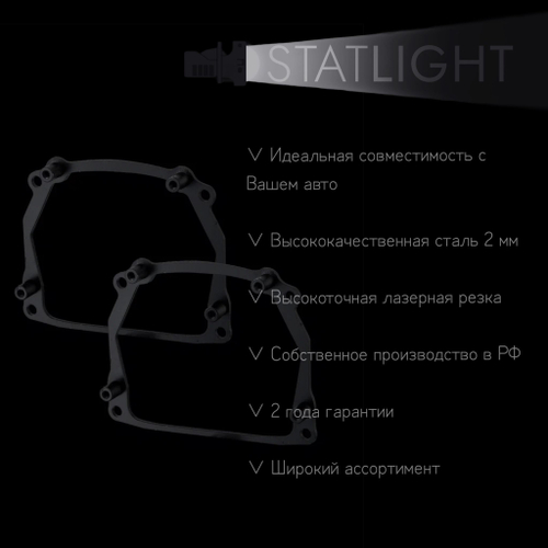 Переходные рамки для замены линз на Citroen DS4 2012-2016 с AFS