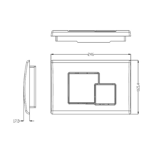 Клавиша смыва WeltWasser WW Marberg 507 SE GL-WT 10000010237 Белая глянцевая