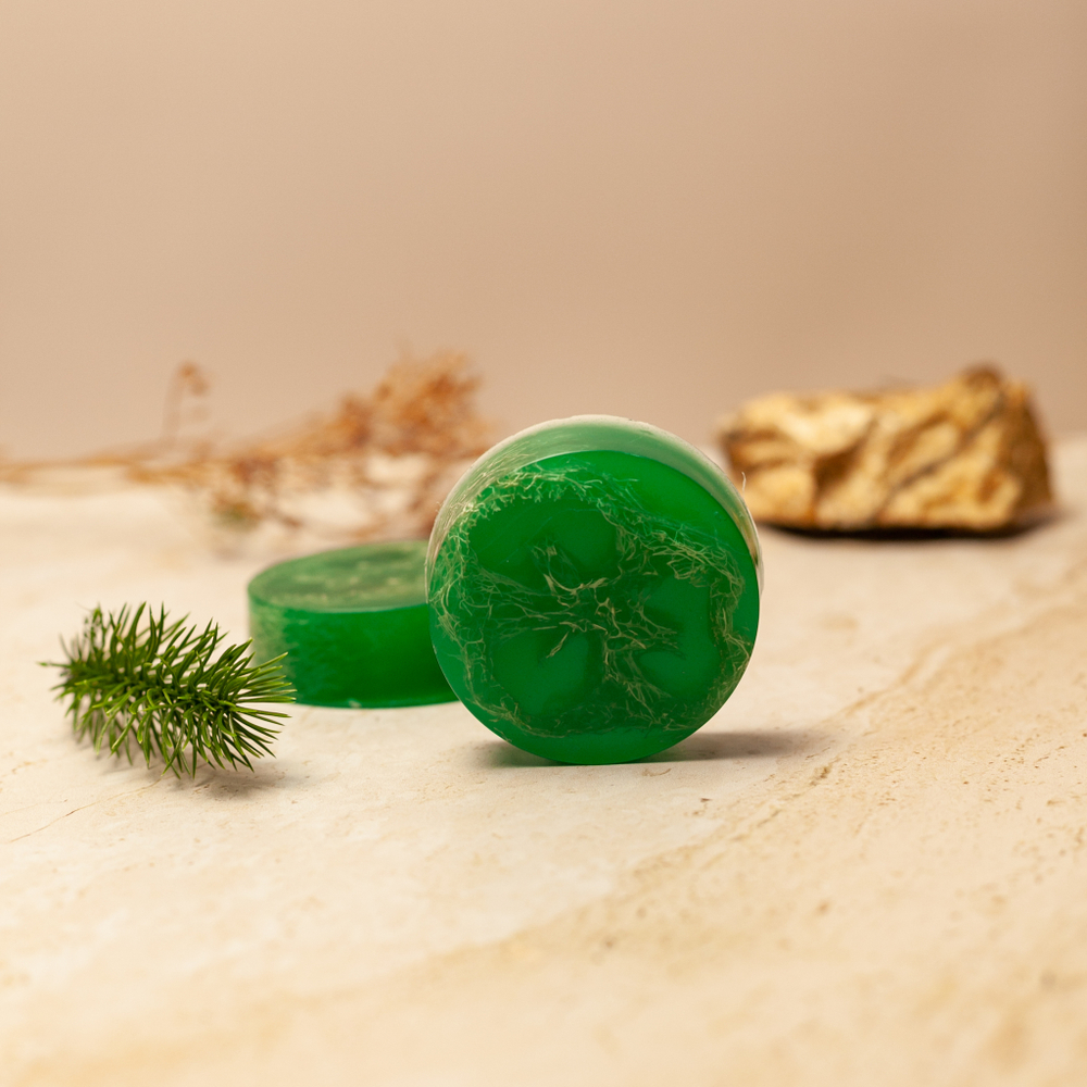 Мыло-скраб с люфой