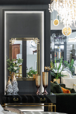 Консоль Garda Decor черная 2 ящика 120*42*77 см