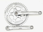 Шатуны-система TRIX, 1ск., 1/2"х1/8", 44 зуб., сталь с защитой, шатуны 152мм, резьба 9/16", под квадрат, хром (20)
