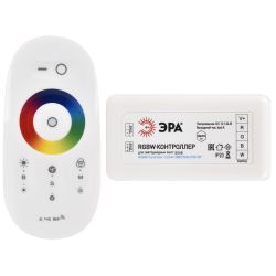 Контроллер ЭРА для светодиодной ленты с радио пультом RGBW-Controller-12/24V-288/576W-IP20-RF | Контроллеры
