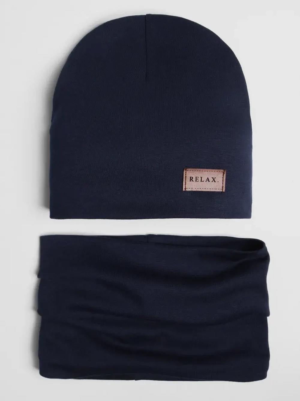 Шапка со снудом детская осенняя