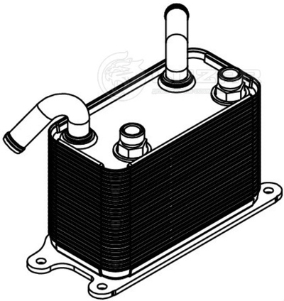 LOc 1804 -  Радиатор масляный для а/м VW Transporter T5 (03-)/Multivan (03-) (охлаждение АКПП)