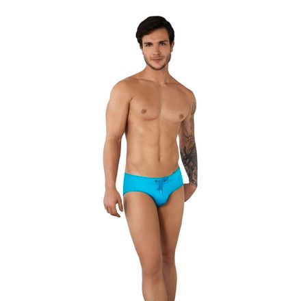 Мужские плавки голубой Clever Moda TROPIC PARTY SWIMSUIT BRIEF 096607