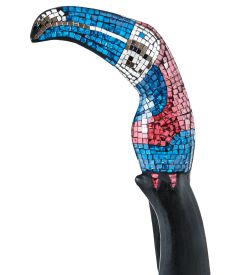 23-006-01 Статуэтка «Тукан» дерево+стекл.мозаика 60 см