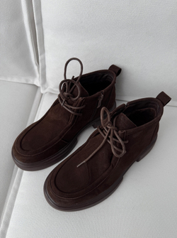 Полуботинки из натуральной замши