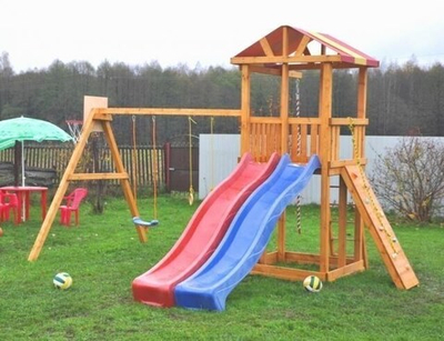 Детская деревянная площадка  для дачи «Мадрид 20»