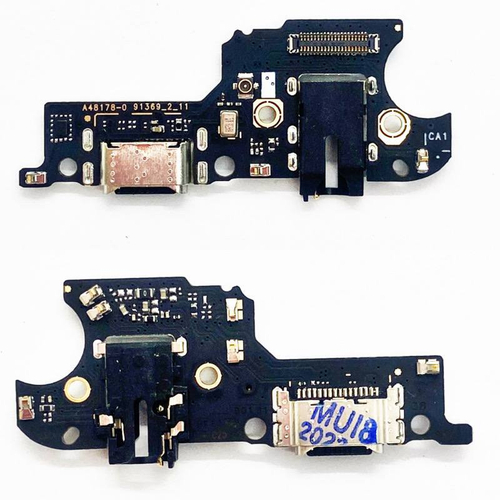 Шлейф для Realme Narzo 50A плата на системный разъем/разъем гарнитуры/микрофон