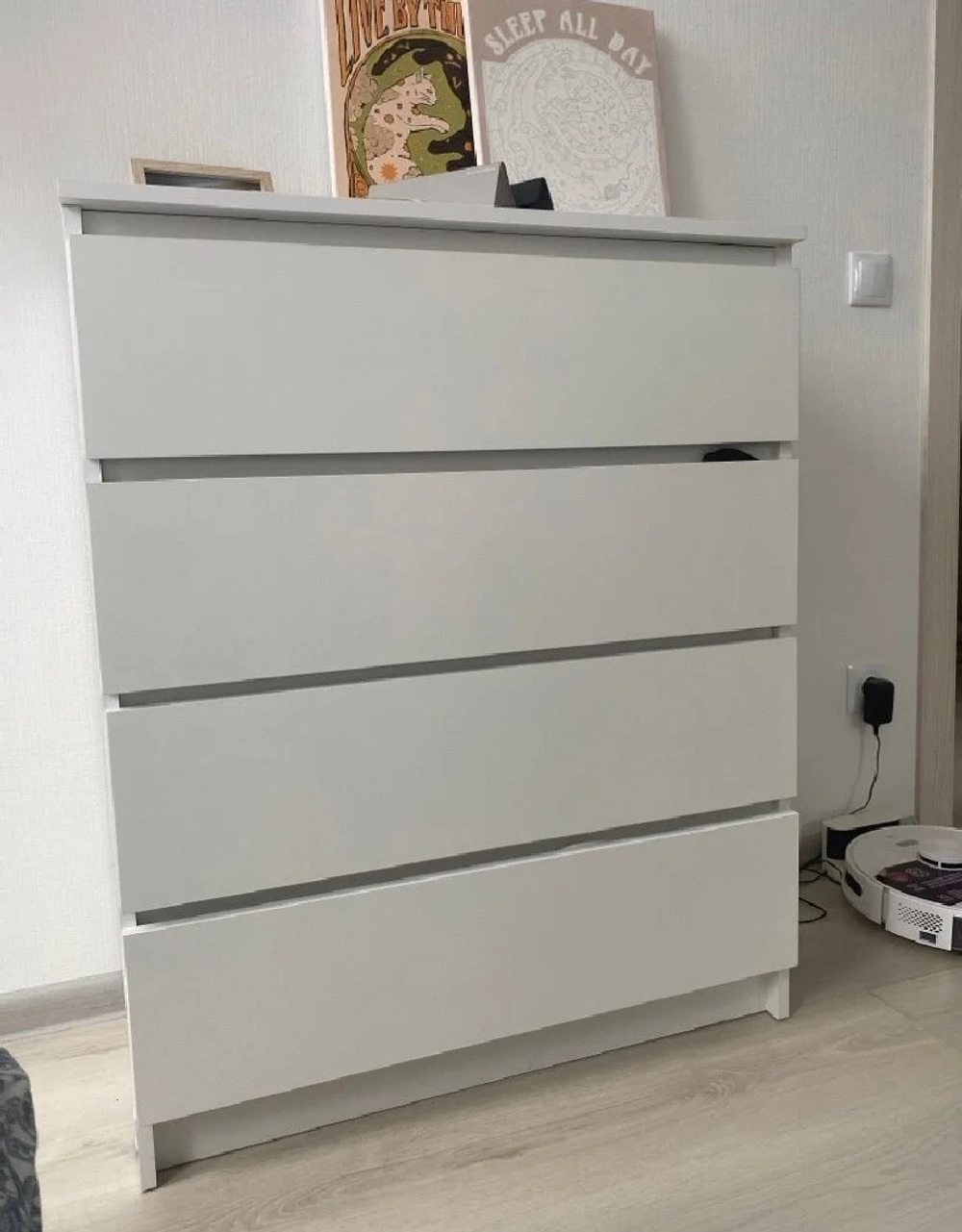 Комод Мори МК 800.4 Белый