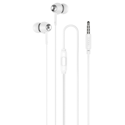 Проводные наушники M70 Graceful universal earphones with mic - white