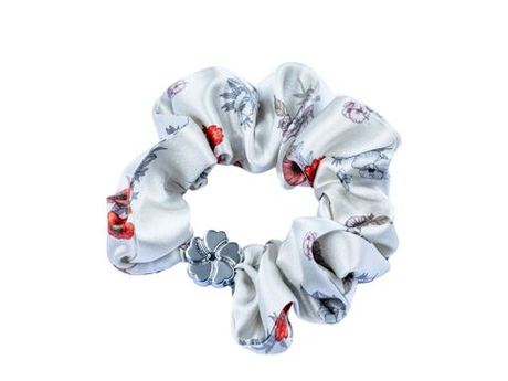 Шелковая резинка для волос Mollen Маки