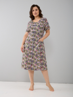 Халат Х-058/оливковый-гортензия