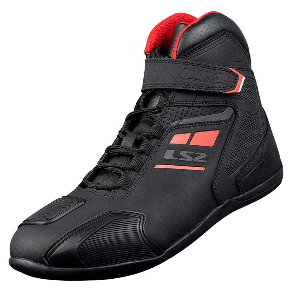 LS2 Мотоботы женские GARRA LADY BOOTS черно-красные